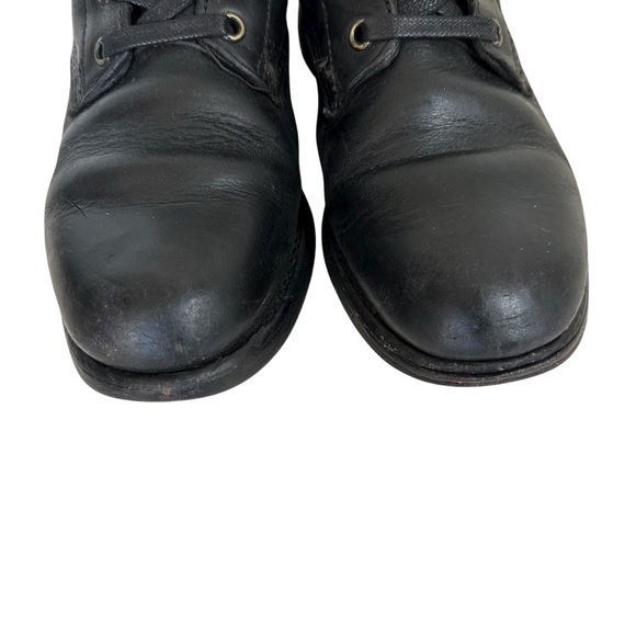 Frye Black Leather Lace Up Boots Size 7.5 - Picture 4 of 9